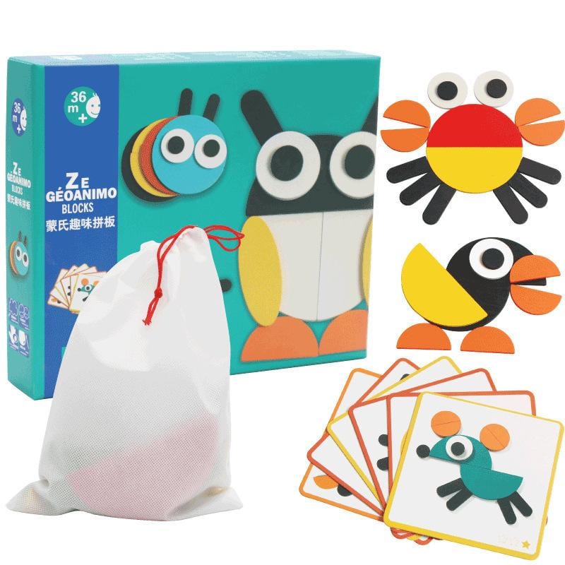 Chunky Animal Shape Sorter Puzzle for Toddlers – 3D Wooden Learning Toy for Early Development, Fine Motor Skills & Hand-Eye Coordination | Thomler