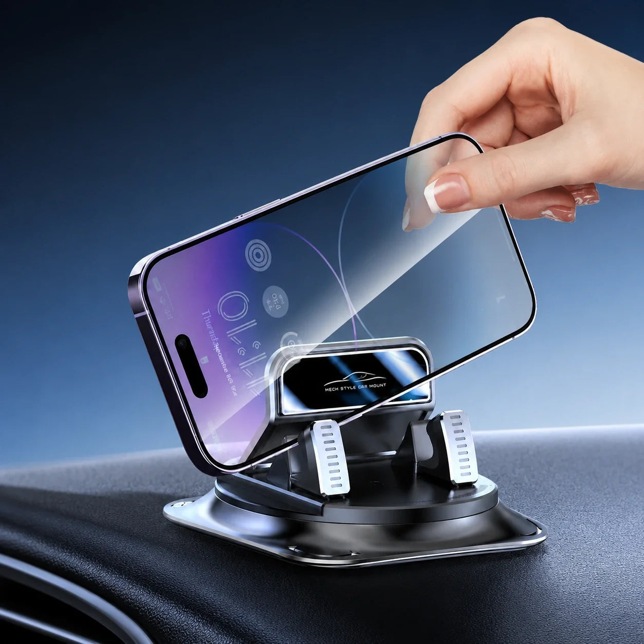 Dashboard GPS Mount for iPhone & Android with 360° Rotation & Hands-Free Viewing for Cars, Trucks & SUVs | Thomler