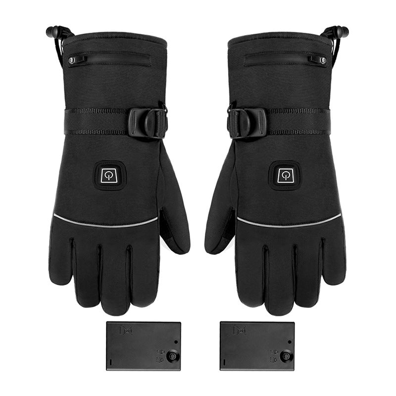 Heated Winter Gloves with Touchscreen Fingertips – Waterproof Battery-Powered Hand Warmers for Outdoor Sports, Skiing, Motorcycling & Cold | Thomler