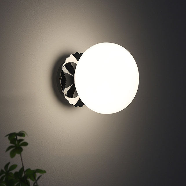 Wall Lamp Iron 7.1 in Modern Pink Beige White Bedside Living Room Bedroom Study LED E26 Light | Thomler