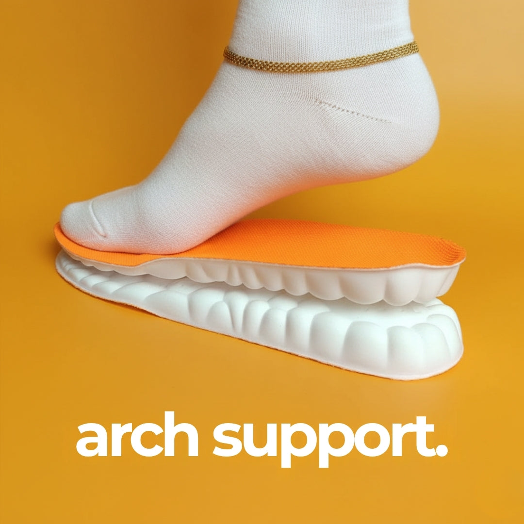Memory Foam Insoles with Arch Support for All-Day Comfort in Sneakers, Work & Casual Shoes | Thomler