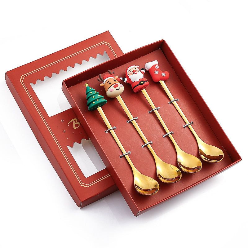 Holiday Flatware Set – Festive Spoons & Forks with Christmas Charm for Elegant Dining & Table Decor | Thomler