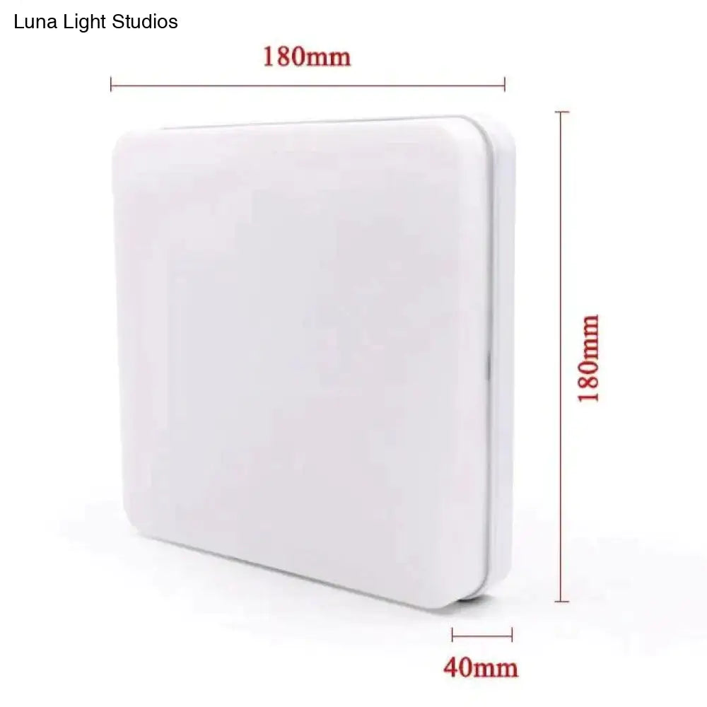 Low-Profile Square Flush-Mount LED Ceiling Light – Slim ABS Panel for Kitchen, Bedroom, Hallway & Office – 18W to 48W – Warm or Cool White | Thomler