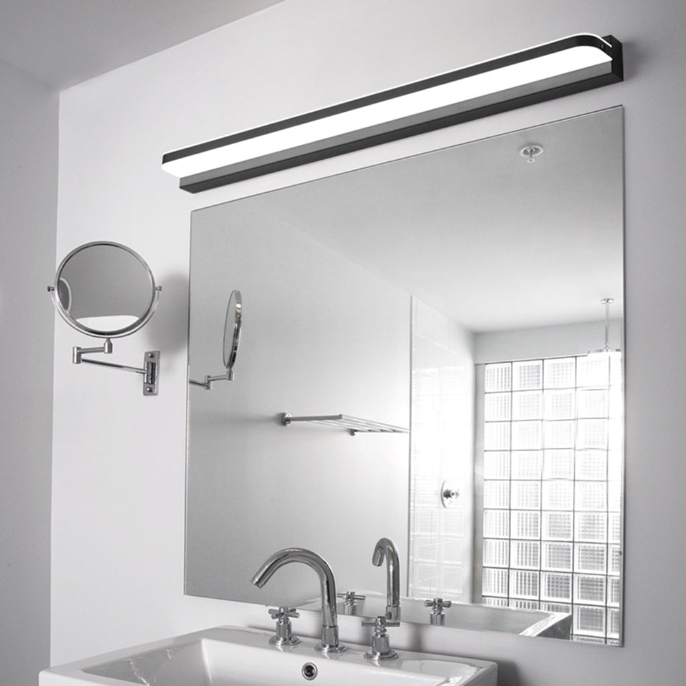 Contemporary Rectangular LED Vanity Light Fixture for Bathroom & Bedroom | Modern Metal Sconce with Adjustable Color Temperature | Thomler