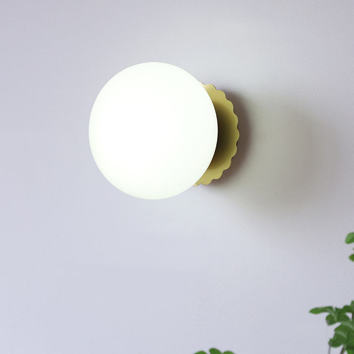 Wall Lamp Iron 7.1 in Modern Pink Beige White Bedside Living Room Bedroom Study LED E26 Light | Thomler