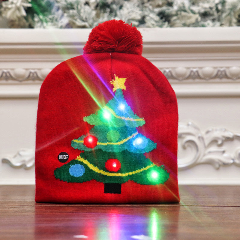 Illuminated Holiday Knit Cap with LED Lights – Festive Winter Beanie for Christmas Parties | Thomler