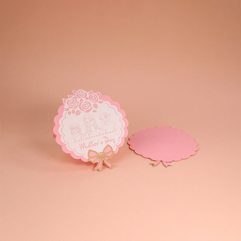 Popup Flower Greeting Card with 3D Laser-Cut Design for Mom, Grandma & Special Occasions | Thomler