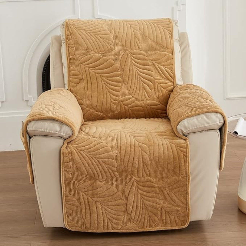 Botanical Print Furniture Protector for Recliners – Anti-Slip Stretch Chair Cover for Living Room & Home Office | Thomler