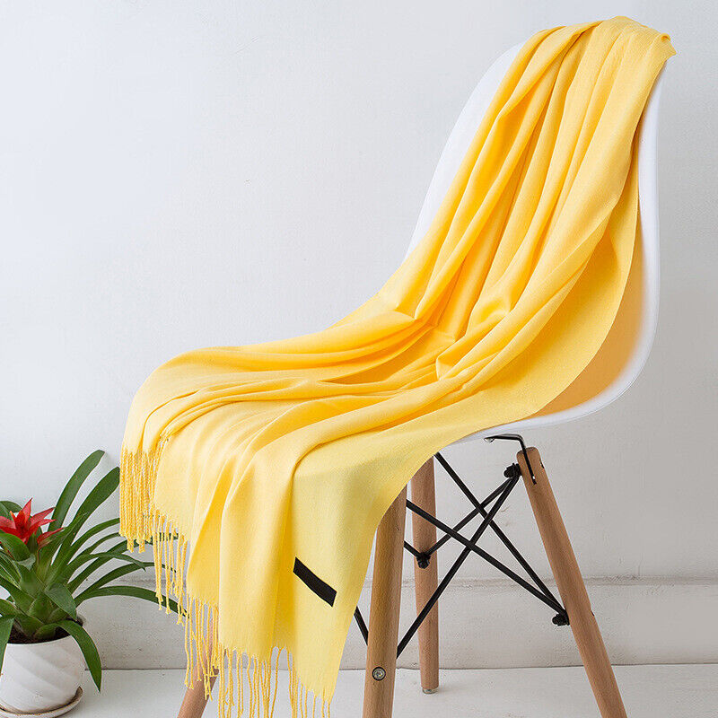 Premium Cashmere Wrap Scarf with Tassels – Oversized Soft Winter Shawl for Women – Versatile Styling – 79×28 in | Thomler