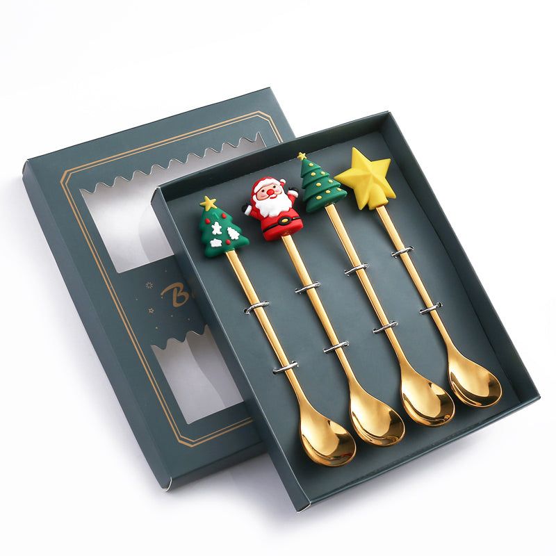 Holiday Flatware Set – Festive Spoons & Forks with Christmas Charm for Elegant Dining & Table Decor | Thomler