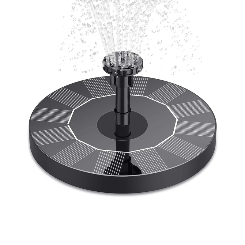 Solar Floating Fountain for Bird Baths, Ponds & Garden Water Features | Outdoor Water Pump for Backyard Decoration | 6 Spray Nozzles | Thomler