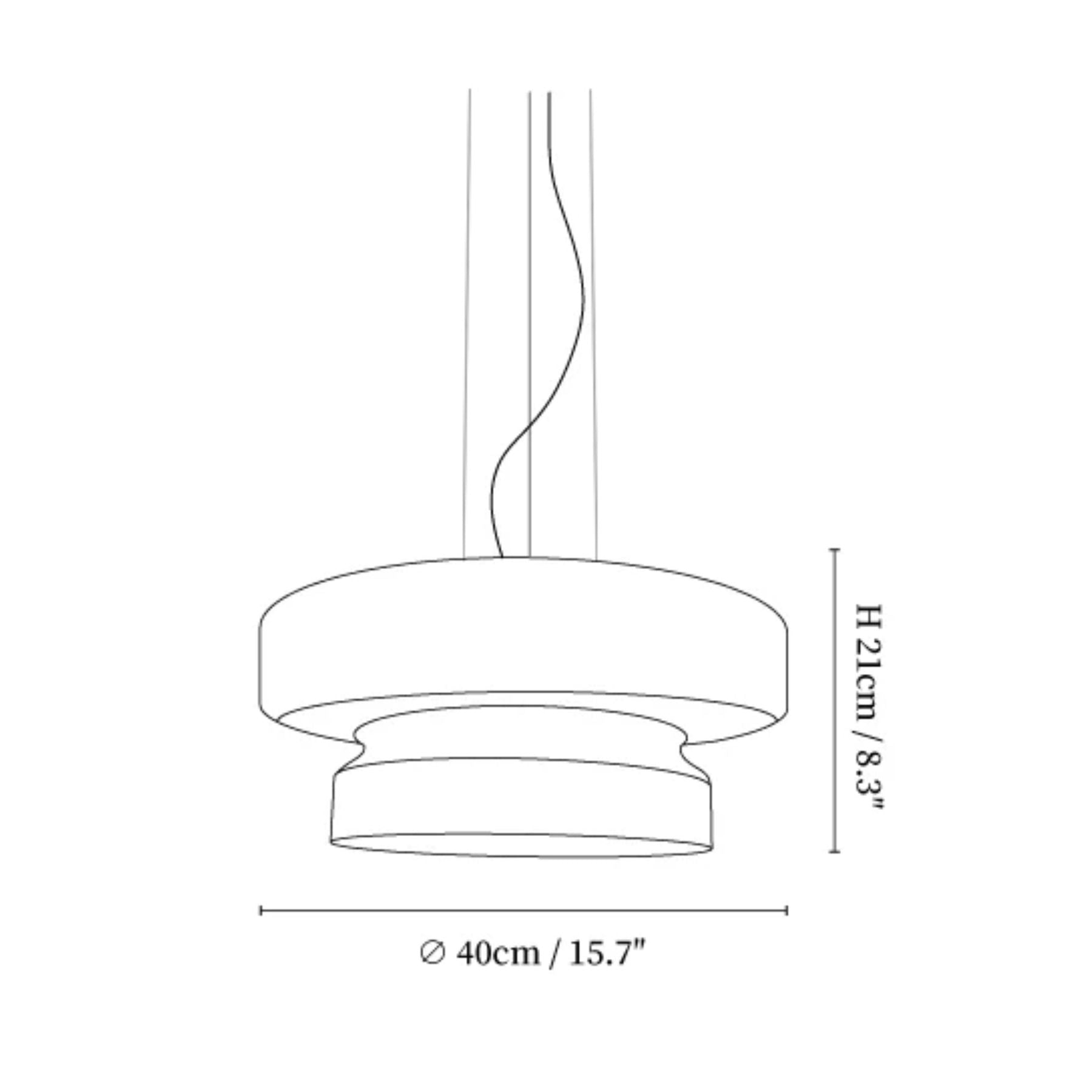 Pendant Light Glass Metal LED 40.0 cm Adjustable Brown Dining Room Kitchen Island Ceiling Lamp | Thomler