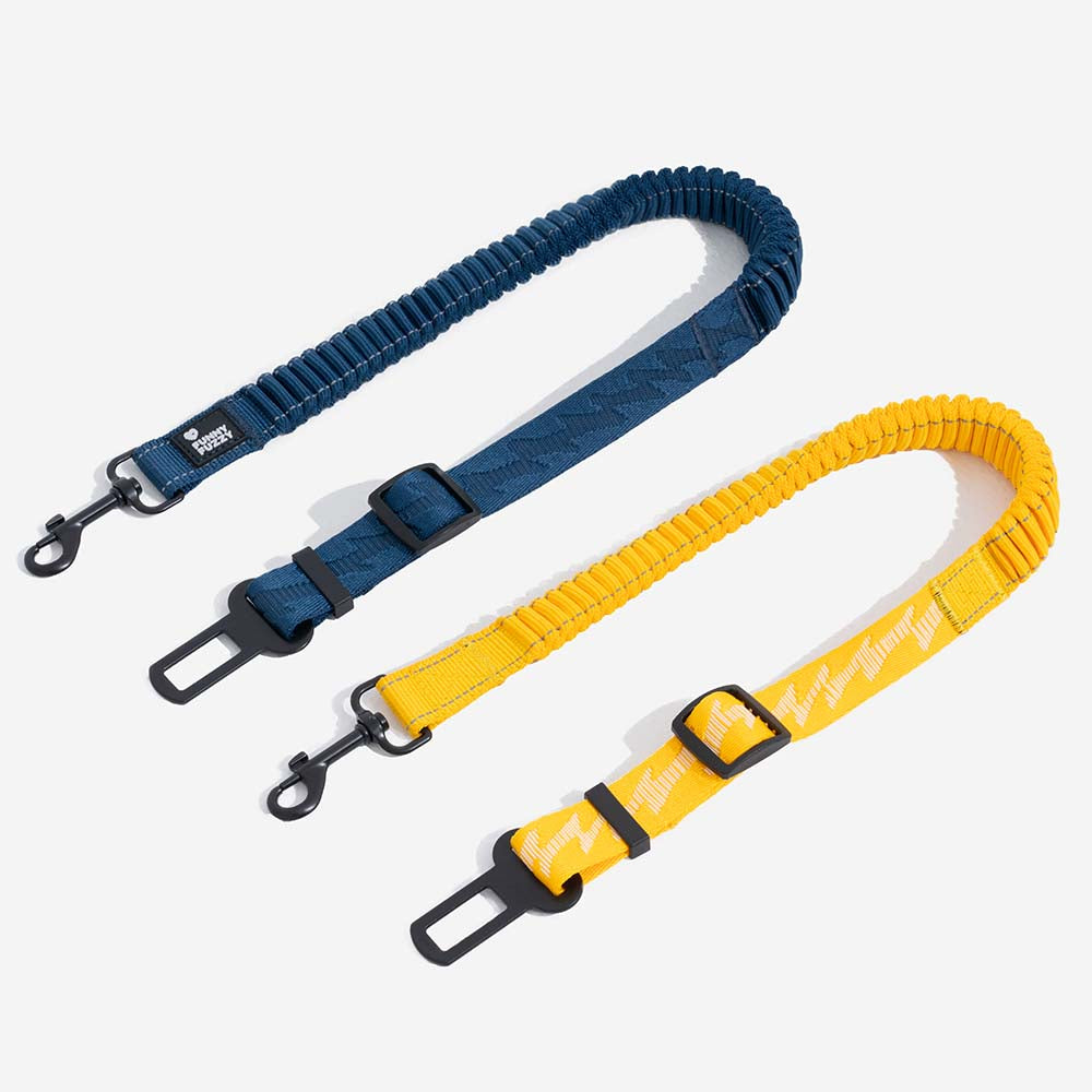 Adjustable Pet Safety Harness Tether for Car Travel with Reflective Strap & Elastic Shock Absorber for Dogs | Thomler