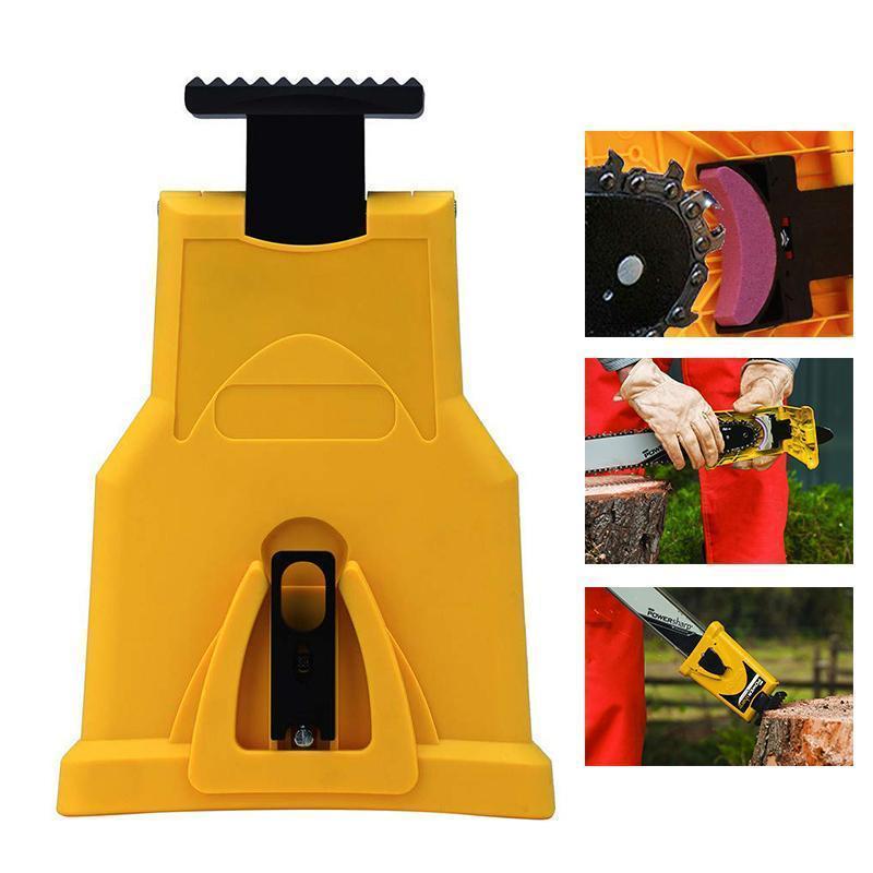 Portable Chainsaw Sharpener Tool | Easy-Mount Bar Sharpening System for All Chain Types | Compact Workshop & Field Use Accessory | Thomler