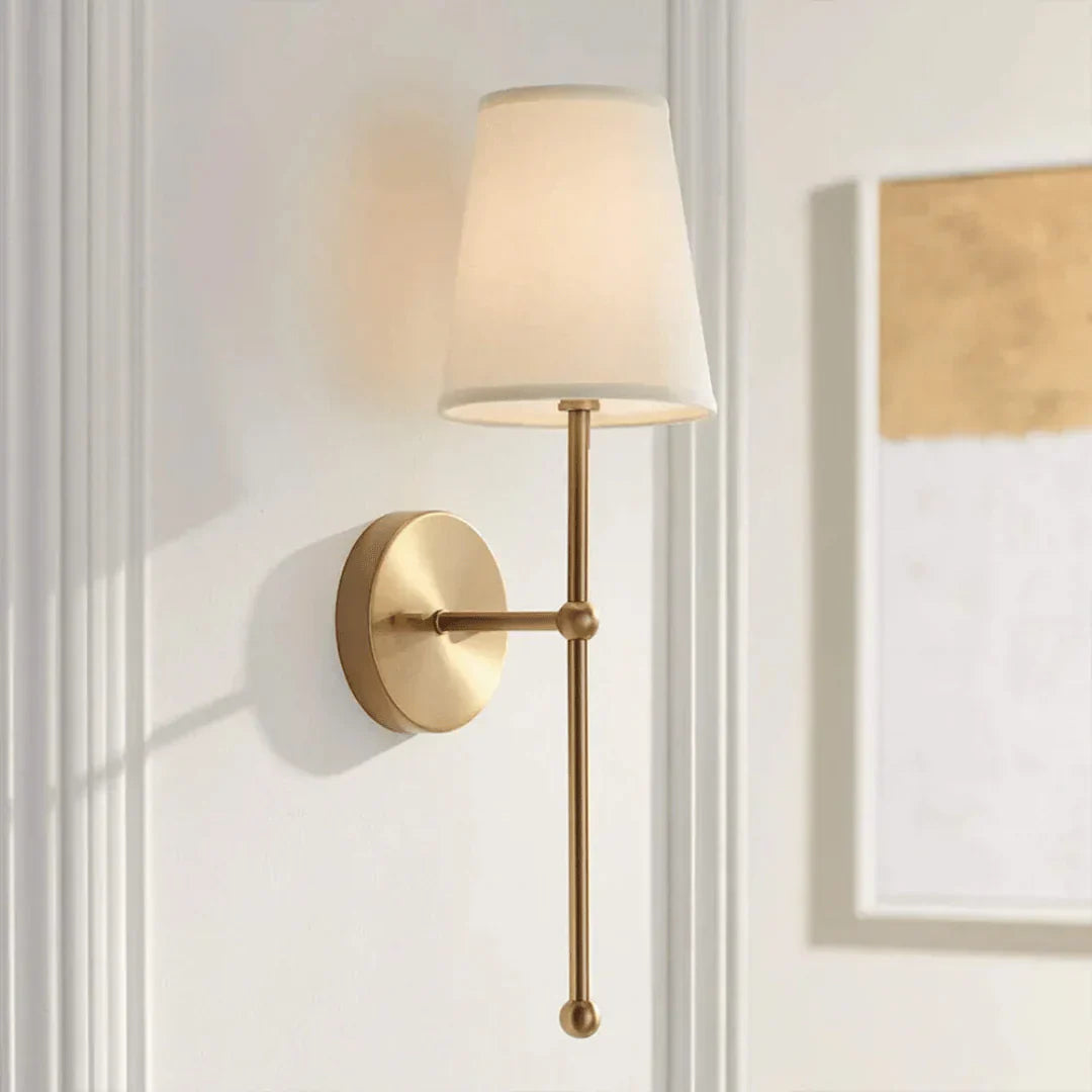 Wall Lamp Metal 57.0 cm (22.4") Wireless LED Bedroom Hallway Reading Light Remote Control Rechargeable Accent Lighting | Thomler