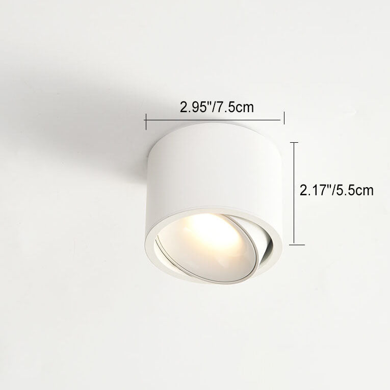 Swivel-Head LED Ceiling Spotlight in Aluminum Housing with Flush-Mount Design for Bedrooms, Kitchens & Hallways | Thomler