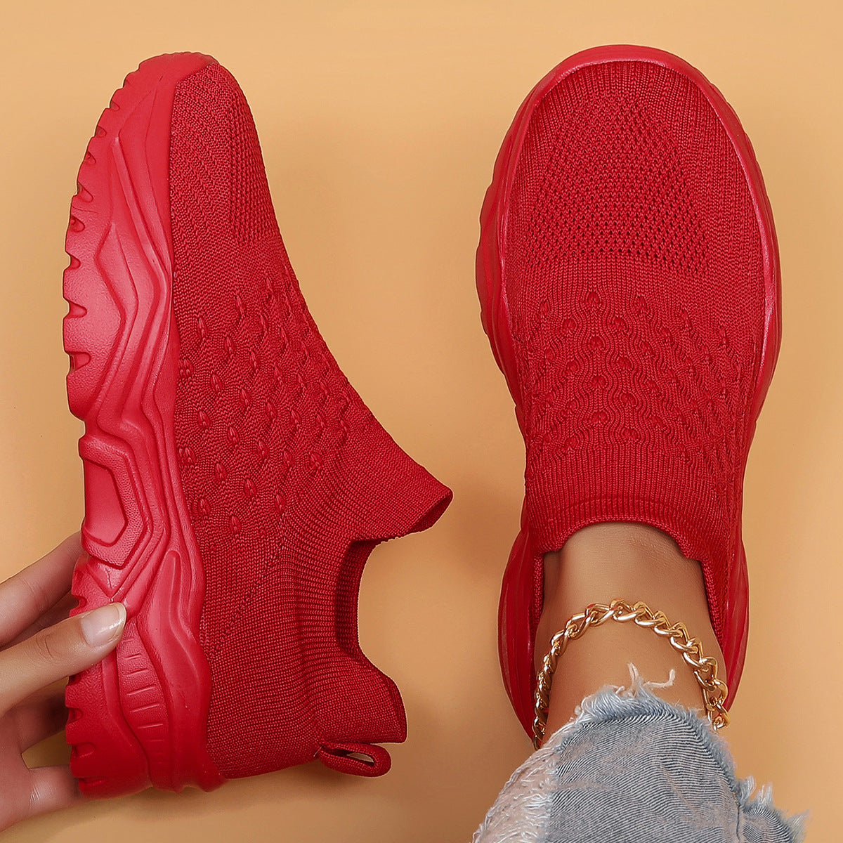 Lightweight Orthopedic Slip-On Sneakers Women's Cushioned Walking Shoes for Everyday Wear Breathable Canvas Footwear | Thomler