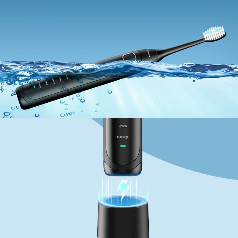 Rechargeable Sonic Toothbrush with 6 Cleaning Modes IPX7 Waterproof Electric Toothbrush 40000 VPM for Daily Oral Care Adults Dental Hygiene | Thomler
