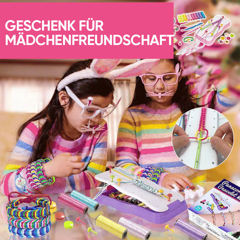 Kids' Friendship Bracelet Weaving Loom Kit – Creative Craft Set for Fine Motor Skills & Imaginative Play | Thomler