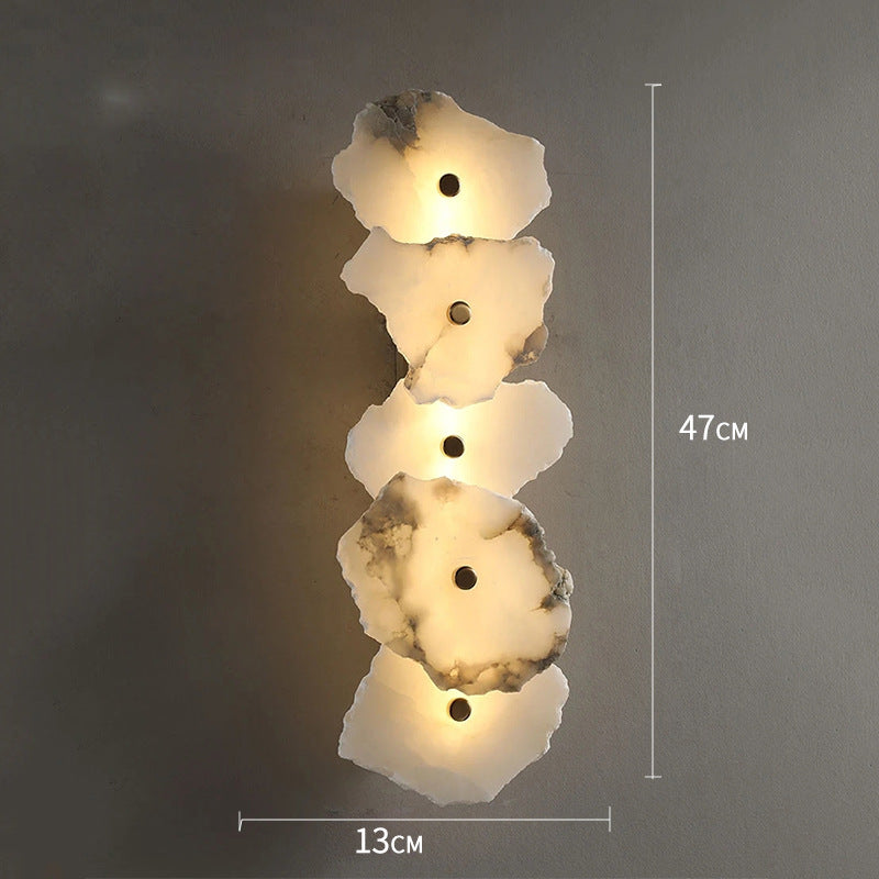 Wall Lamp Marble 5.1 in LED Warm White Hallway Staircase Corridor Modern Decorative Lighting Fixture | Thomler