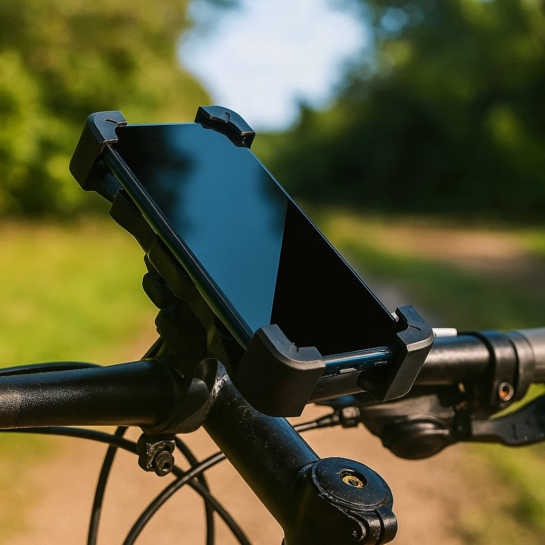 Rotating Phone Mount for Bike Handlebar – 360° Adjustable Smartphone Holder for Bicycle, Motorcycle & E-Bike – Universal Fit for iPhone | Thomler