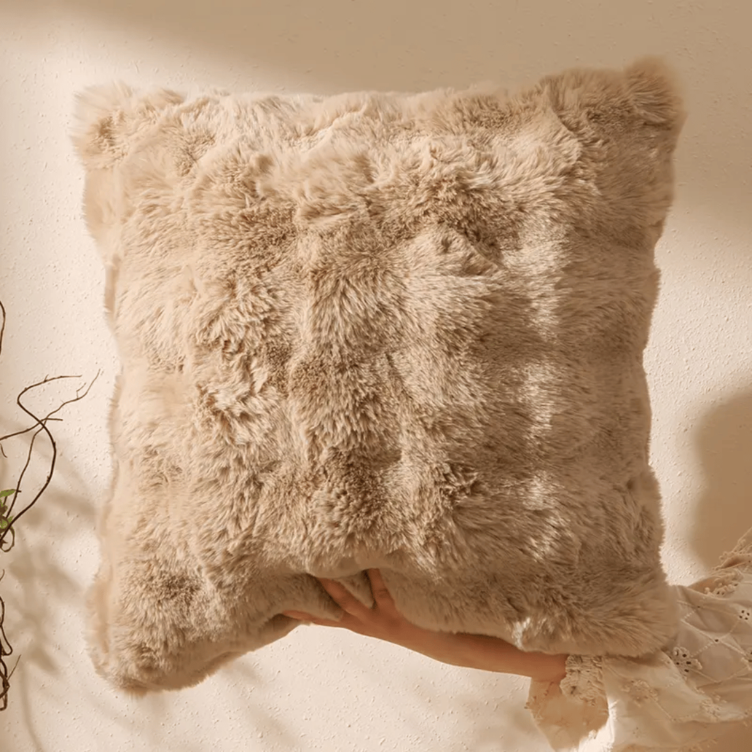 Faux Fur Throw Pillow Cases – Ultra Plush Decorative Covers with Hidden Zip for Living Room, Bedroom & Sofa | Thomler