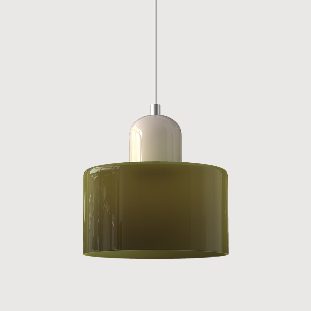 Linear LED Pendant Light White Glass Modern Hanging Fixture for Dining Room Kitchen Island Contemporary Halo Design Adjustable Cable | Thomler
