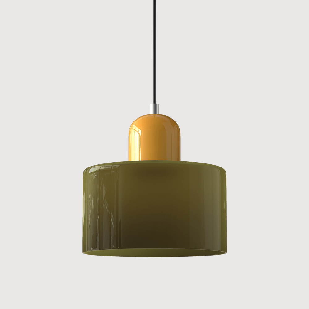 Handwoven Glass Pendant Light Bauhaus Style Indoor Hanging Lamp Adjustable Cable for Dining Room Kitchen Home Office | Thomler