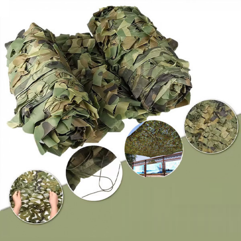 Outdoor Camouflage Netting for Camping, Hunting Blinds & Garden Shade Cover | Lightweight Nylon Camo Net | Thomler