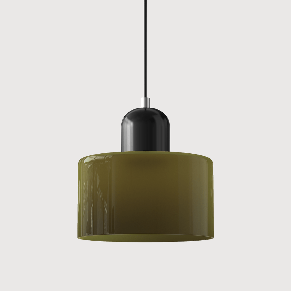 Handwoven Glass Pendant Light Bauhaus Style Indoor Hanging Lamp Adjustable Cable for Dining Room Kitchen Home Office | Thomler