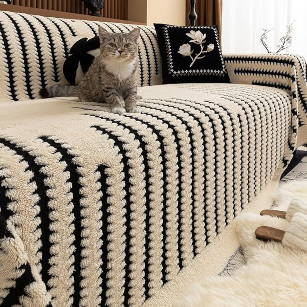 Quilted Microfiber Sofa Slipcover with Non-Slip Backing – Thick Tufted Furniture Protector for Couch & Loveseat, Machine Washable | Thomler
