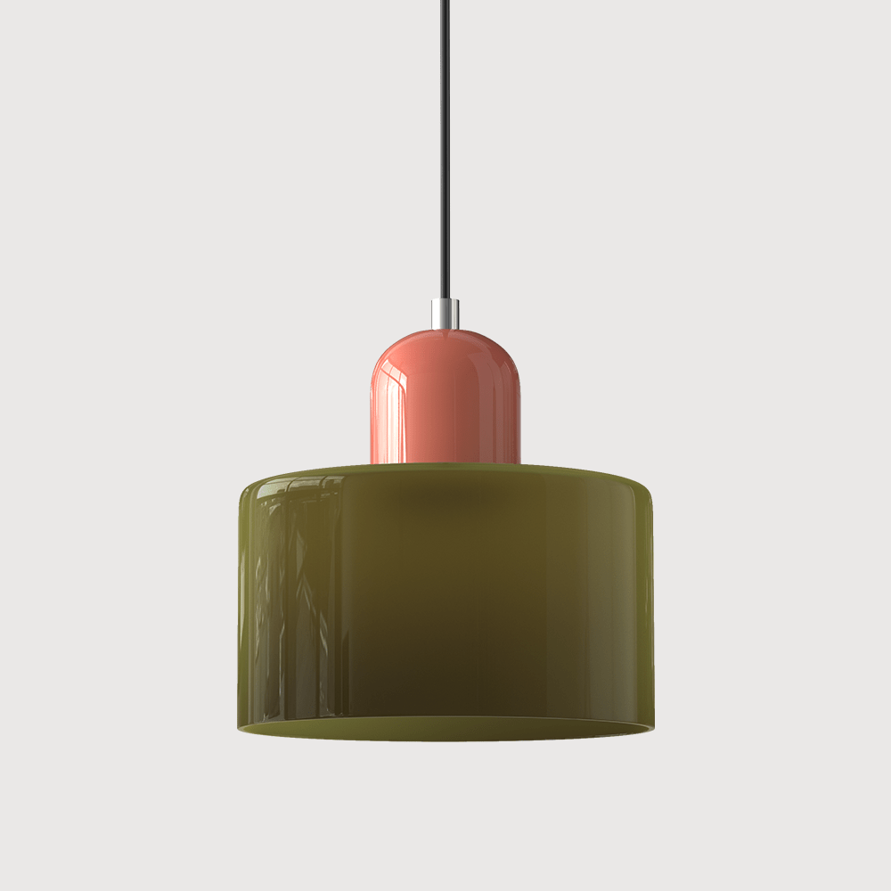 Handwoven Glass Pendant Light Bauhaus Style Indoor Hanging Lamp Adjustable Cable for Dining Room Kitchen Home Office | Thomler