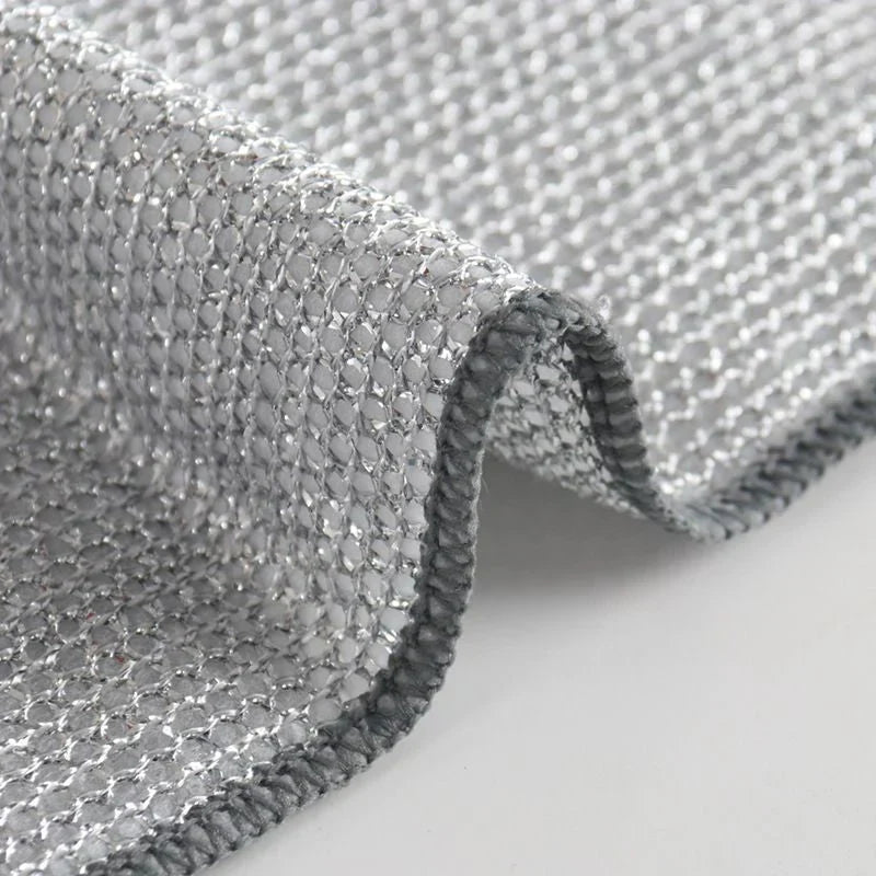Mesh Scrubbing Cloths Kitchen Dish Cleaning Set Gentle Surface Safe Cookware Scrubber 10-Pack for Pots Pans | Thomler