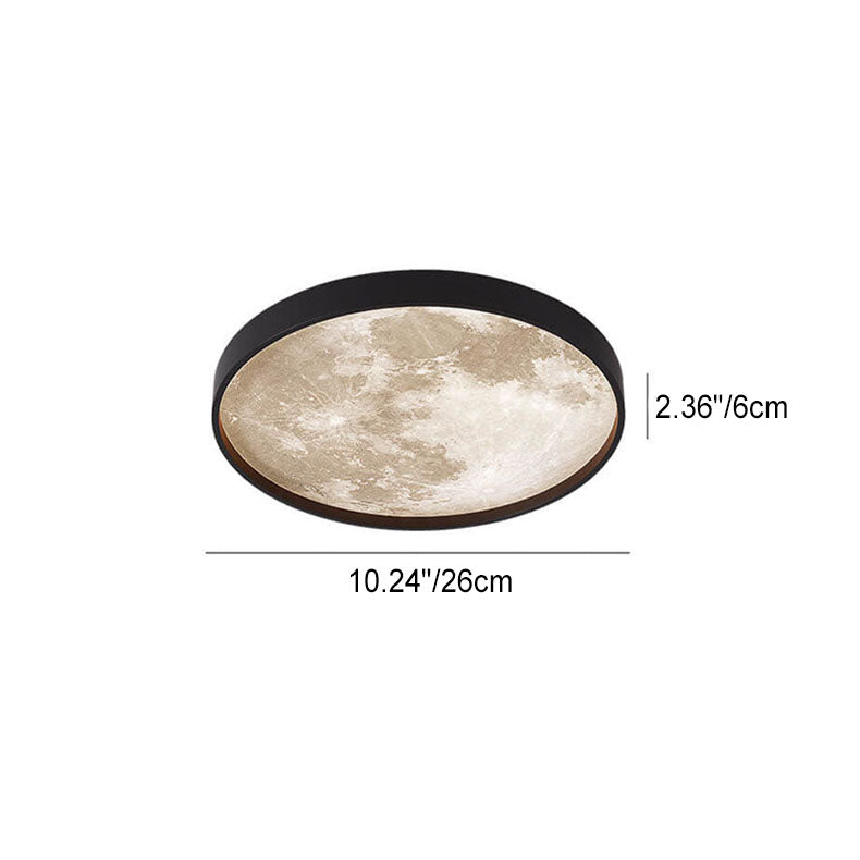 LED Flush Mount Ceiling Fixture with Remote Control - Acrylic Disc Overhead Panel for Bedroom, Kitchen, Hallway | Thomler