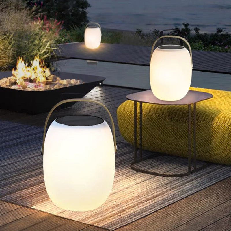 Rechargeable LED Lantern with Remote Control for Patio & Camping – Solar or USB Powered, IP65 Weather Resistant, 16 Color Modes | Thomler