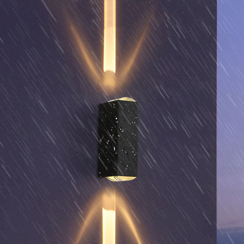 Weatherproof Rectangular Aluminum LED Wall Sconce for Outdoor Spaces | Thomler