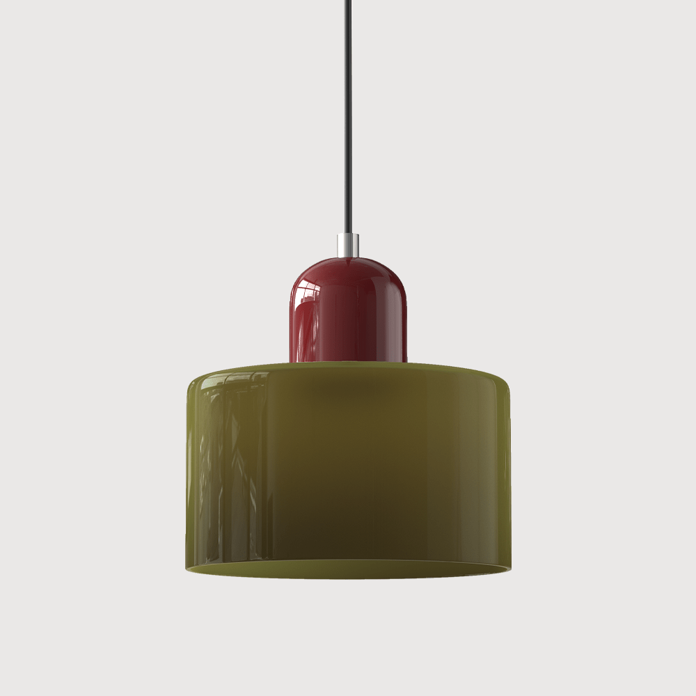 Handwoven Glass Pendant Light Bauhaus Style Indoor Hanging Lamp Adjustable Cable for Dining Room Kitchen Home Office | Thomler