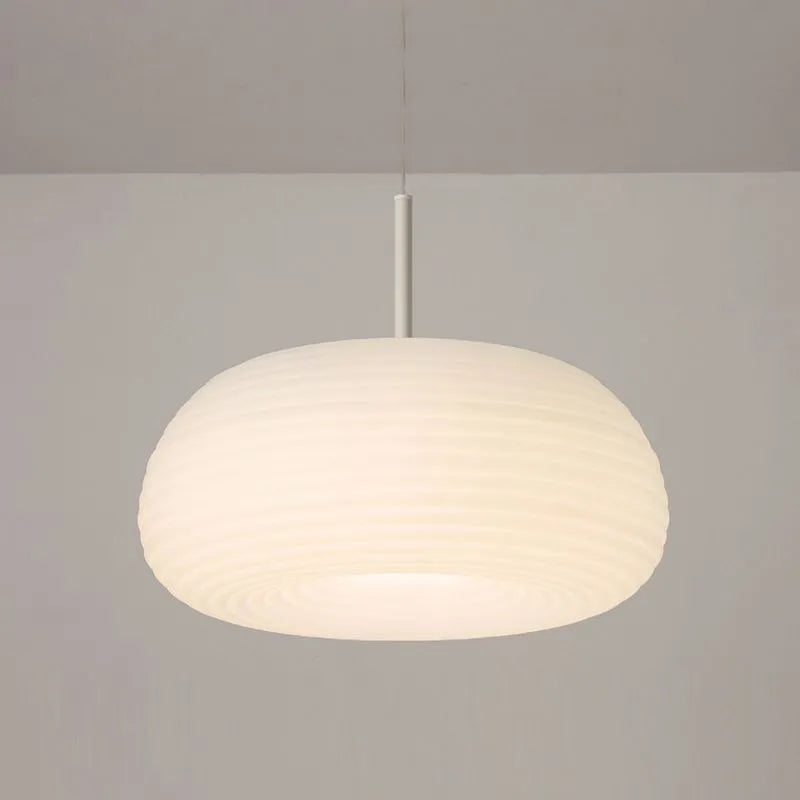 Cylindrical Overhead Fixture in Frosted Material for Modern Interiors | Thomler