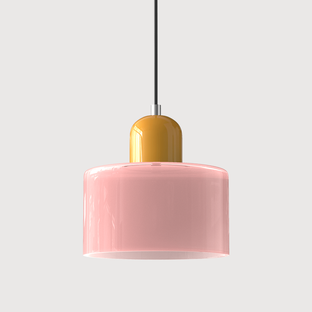 Handwoven Glass Pendant Light Bauhaus Style Indoor Hanging Lamp Adjustable Cable for Dining Room Kitchen Home Office | Thomler