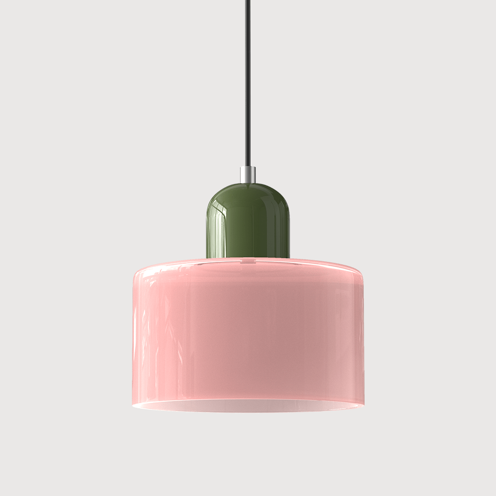 Handwoven Glass Pendant Light Bauhaus Style Indoor Hanging Lamp Adjustable Cable for Dining Room Kitchen Home Office | Thomler