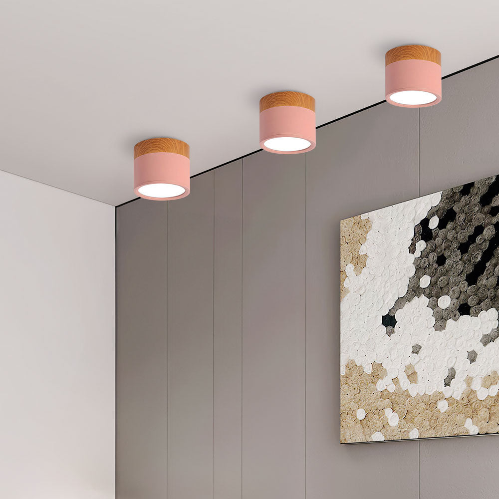 Ceiling Light Aluminium Wood LED 5W 7W Modern Hallway Living Room Surface Mounted Lamp | Thomler