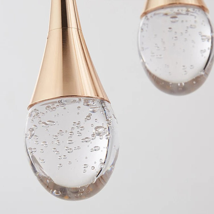 Teardrop Glass Ceiling Light with Cozy Illumination for Dining Room & Living Space | Thomler