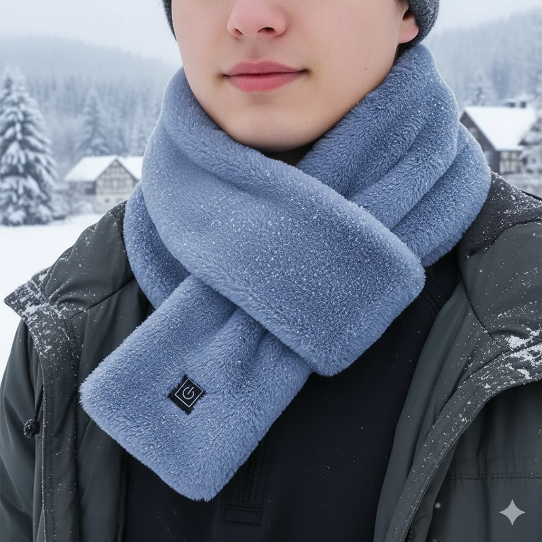 Heated Neck Wrap with 3 Temperature Settings & USB-C Charging Port for Winter Warmth | Thomler