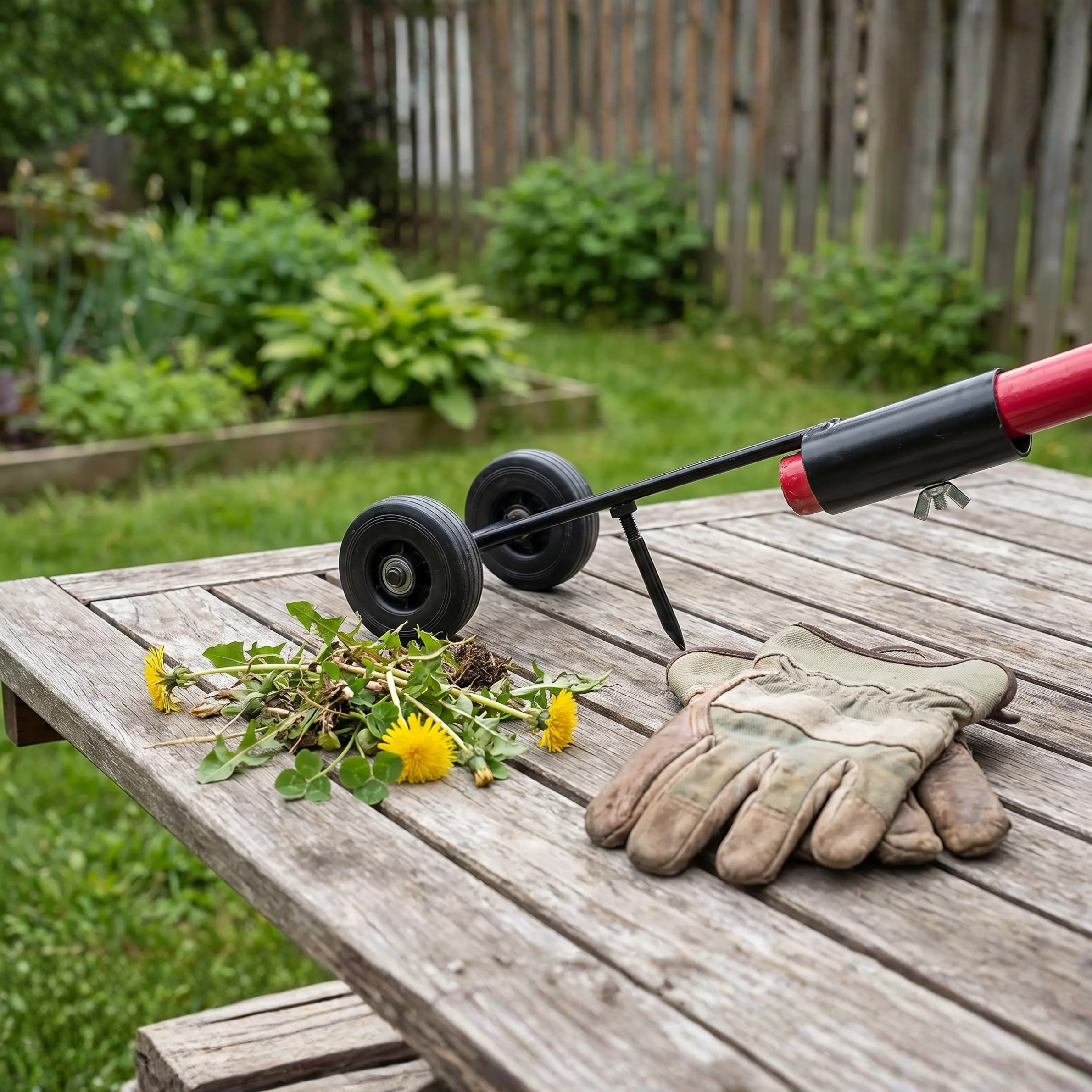 Dual-Hook Manual Weeding Tool for Pavement Cracks, Patio Joints & Driveways – Root Extraction Hand Weeder for Sidewalks, Patios & Garden Pat | Thomler