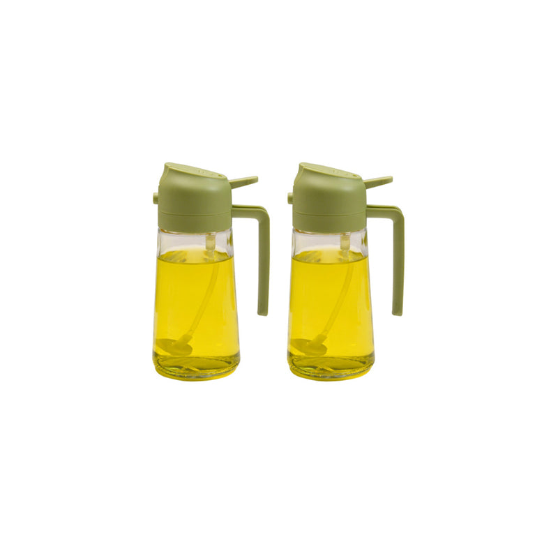 Glass Oil Mister and Pouring Bottle for Cooking – Dual-Function Sprayer with Wide Mouth, 16 oz Capacity – Leak-Proof Kitchen Dispenser for | Thomler