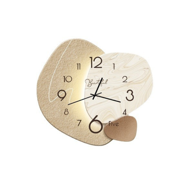 Modern Silent Wall Clock with Clear Numerals for Living Room, Bedroom & Office | Minimalist Round Design | Thomler