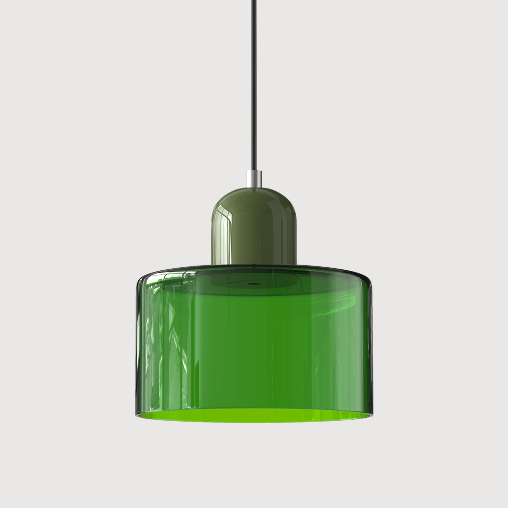 Handwoven Glass Pendant Light Bauhaus Style Indoor Hanging Lamp Adjustable Cable for Dining Room Kitchen Home Office | Thomler
