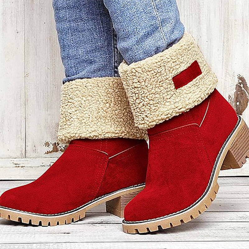 Women's Block Heel Ankle Boots with Arch Support – Lightweight Cushioned Footwear for All-Day Comfort | Thomler