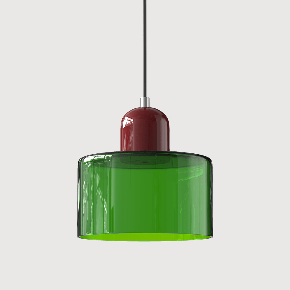 Handwoven Glass Pendant Light Bauhaus Style Indoor Hanging Lamp Adjustable Cable for Dining Room Kitchen Home Office | Thomler