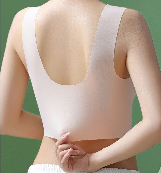 Full Coverage Wireless Bra for Women - Smooth Support T-Shirt Bra with Wide Straps - Everyday Comfort Underwire-Free Design - Breathable | Thomler